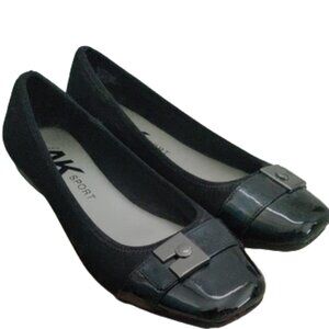 AK Sport - Black Ballet Flats - Ursula - Size 9 - EUC